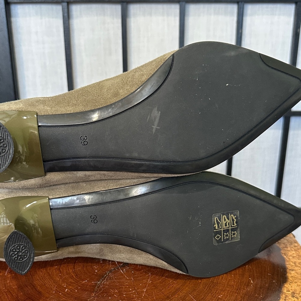 Naot Margo Olive Green Suede Heels NEW Comfort Size 39 NEW - Picture 8 of 13